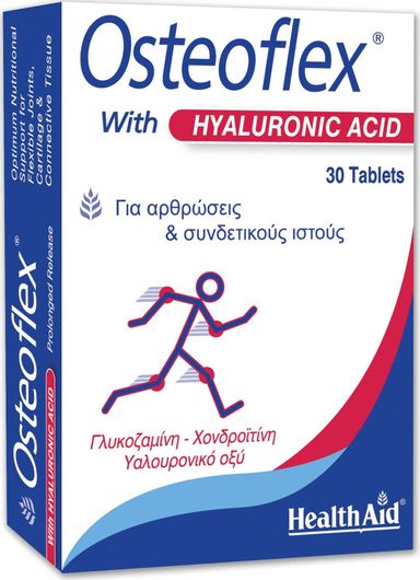 Health Aid Osteoflex with Hyaluronic Acid Συμπλήρωμα για την Υγεία Αρθρώσεων & Οστών 30 ταμπλέτες