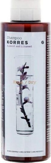 Σαμπουάν Korres Almond & Linseed Σαμπουάν Αναδόμησης/Θρέψης & Ενυδάτωσης για Ξηρά Μαλλιά 250ml