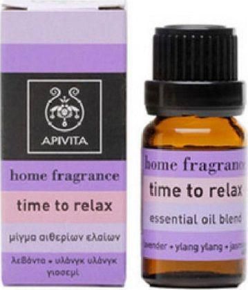 Μίγμα Αιθέριων Ελαίων Essential Oil Time To Relax Apivita 10 ml