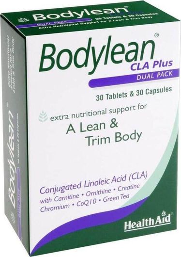 Health Aid Bodylean CLA Plus Συμπλήρωμα για Αδυνάτισμα 30 ταμπλέτες 30 κάψουλες