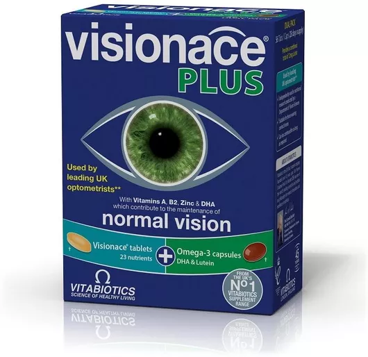 Vitabiotics Visionace Plus Ειδικό Συμπλήρωμα Διατροφής 28 ταμπλέτες 28 κάψουλες