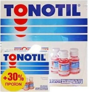 Tonotil με 4 Αμινοξέα Πολυβιταμίνη 10 αμπούλες + 30% προϊόν (10+3) για Ενέργεια