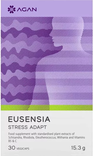 Agan Eusensia Stress Adapt Συμπλήρωμα Διατροφής για Την Ρύθμιση & Ισορροπία Του Stress 30 Vegicaps