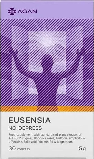 Agan Eusensia No Depress Συμπλήρωμα για το Άγχος 30 φυτικές Κάψουλες