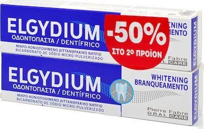 Elgydium Whitening Οδοντόκρεμα με Χλωρεξιδίνη για Λεύκανση 2x100ml