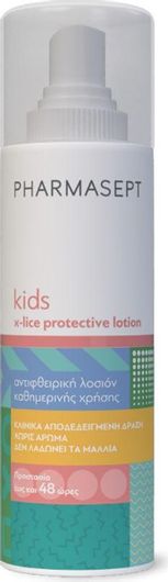 Λοσιόν Pharmasept για Πρόληψη Ενάντια στις Ψείρες Kids X-Lice Καθημερινής Χρήσης Χωρίς Άρωμα 100ml
