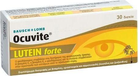 Bausch & Lomb Ocuvite Lutein Forte Ειδικό Συμπλήρωμα Διατροφής 30 ταμπλέτες