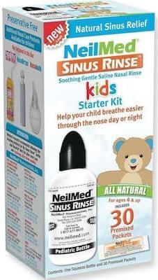 NeilMed Sinus Rinse Kids Starter Kit Σύστημα Ρινικών Πλύσεων για Παιδιά από 4 ετών 30 φακελίσκοι