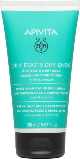 Apivita Oily Roots Dry Ends Conditioner Αναδόμησης/Θρέψης για Λιπαρά Μαλλιά 150ml