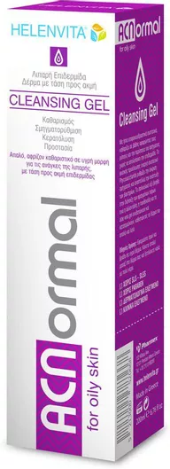 Gel Καθαρισμού Προσώπου Helenvita ACNormal για Ακνεϊκές Επιδερμίδες 200ml
