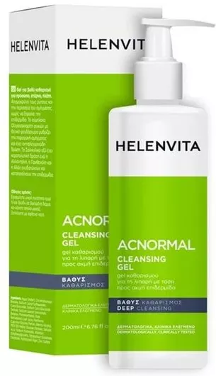 Gel Καθαρισμού Προσώπου Helenvita ACNormal για Ακνεϊκές Επιδερμίδες 200ml