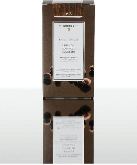 Βαφή Μαλλιών Korres Argan Oil Advanced Colorant 6.3 Ξανθό Σκούρο Μελί