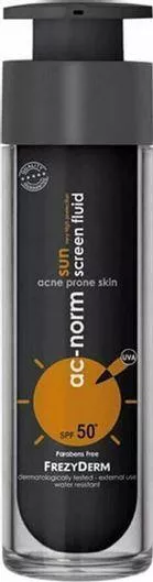 Αντηλιακό Προσώπου Frezyderm Ac-Norm Sun Screen Αδιάβροχη Κρέμα SPF50 50ml