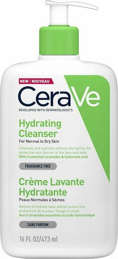 Γαλάκτωμα Καθαρισμού CeraVe Hydrating Normal To Dry Skin Cleanser Cream 473ml
