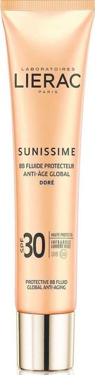 Lierac Sunissime BB Fluid Anti Age Global Golden Αντηλιακή Κρέμα Προσώπου SPF30 με Χρώμα 40ml