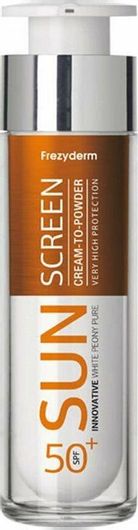 Αντηλιακή Κρέμα Προσώπου Frezyderm Sun Screen Cream-to-Powder Αδιάβροχη SPF50 50ml