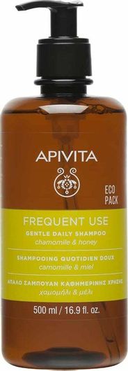 Apivita Frequent Use Chamomile & Honey Σαμπουάν Αναδόμησης/Θρέψης για Όλους τους Τύπους Μαλλιών 500ml