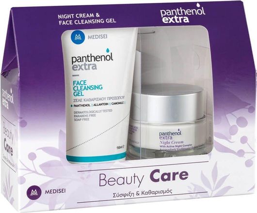 Σετ Περιποίησης Panthenol Extra Promo Night Cream 50ml & Face Cleansing Gel 150ml