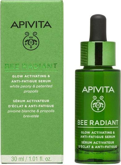 Apivita Bee Radiant Ενυδατικό & Αντιγηραντικό Serum Προσώπου για Λάμψη & Λεύκανση 30ml