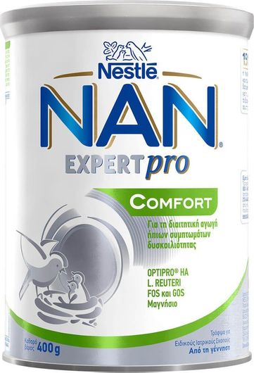 Γάλα σε Σκόνη Nestle Nan Expert Pro Comfort 400gr για 0+ Μηνών