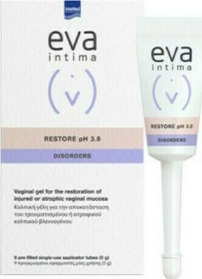 InterMed Eva Intima Disorders Restore pH 3.8 Gel με Πρεβιοτικά & Υαλουρονικό 9 x 45gr