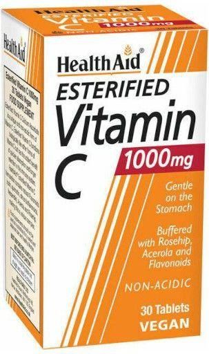 Health Aid Esterified Vitamin C Βιταμίνη για Ενέργεια & Ανοσοποιητικό 1000mg 60 Ταμπλέτες