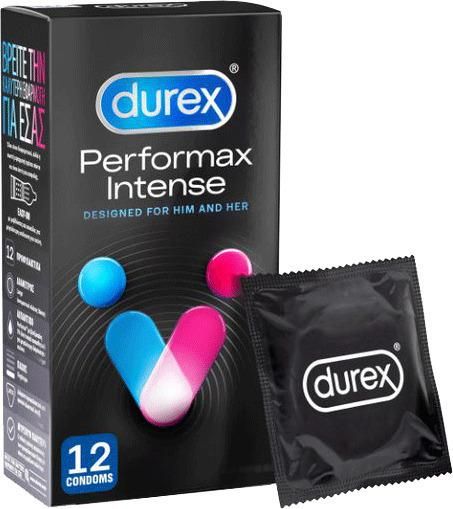 Durex Προφυλακτικά Performax Intense με Επιβραδυντικό και Ραβδώσεις 12τμχ