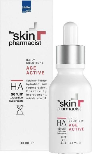 InterMed The Skin Pharmacist Age Active HA Ενυδατικό & Αντιγηραντικό Serum Προσώπου με Υαλουρονικό Οξύ 30ml