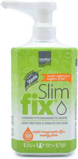 InterMed Slim Fix Stevia Στέβια Υγρό 500ml