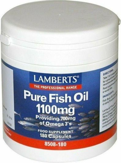 Lamberts Maximum Strength Pure Fish Oil Ιχθυέλαιο 1100mg 180 Κάψουλες