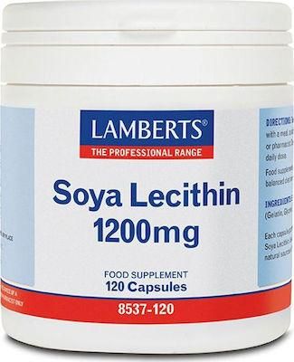Lamberts Soya Lecithin Συμπλήρωμα Διατροφής με Λεκιθίνη 1200mg 120 Κάψουλες