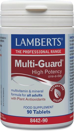 Lamberts Multi-Guard Πολυβιταμίνη για Ενέργεια, Ενίσχυση του Ανοσοποιητικού & τα Μαλλιά 90 ταμπλέτες