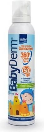 Intermed Babyderm Sunscreen 360 Cream Spray SPF50 200ml