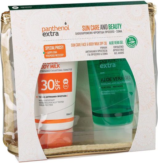 Αντηλιακό Προσώπου Medisei Panthenol Extra Sun Care & Beauty Face & Body SPF30 Set