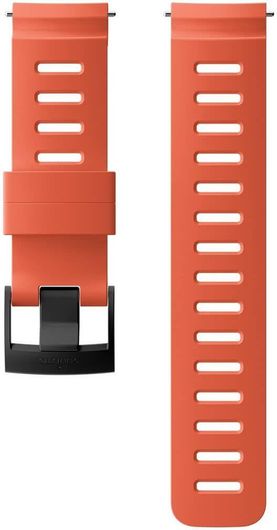 Suunto 24mm Dive 1 Silicone Strap Coral Black M