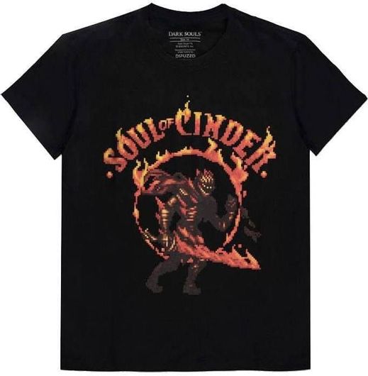 T-Shirt Difuzed Dark Souls Soul Of Cinder Medium