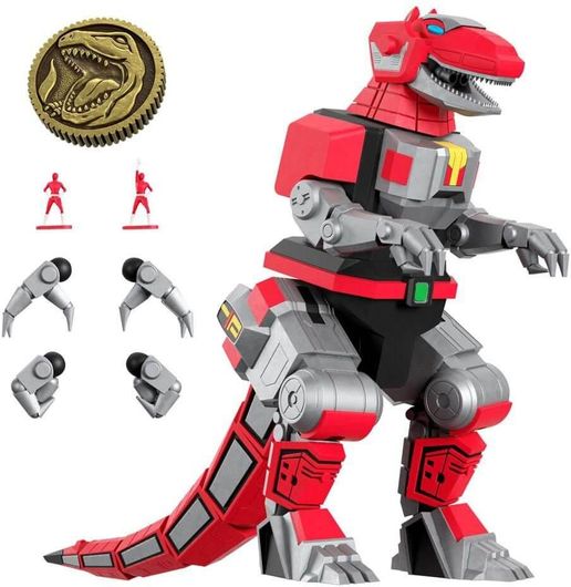 Super 7 Action Figure Mighty Morphin Power Rangers Tyrannosaurus Dinozord Ultimates