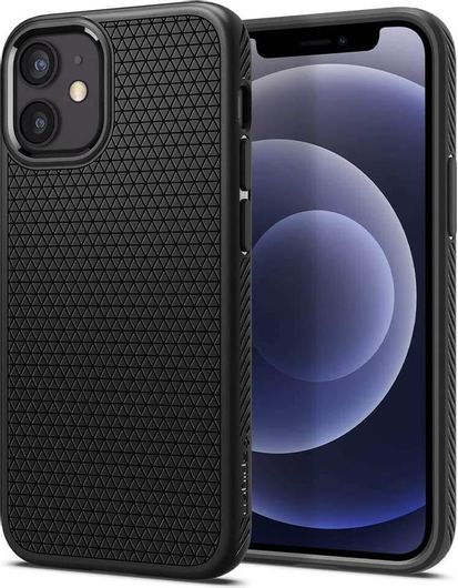 Spigen Θήκη Liquid Air Apple iPhone 12 Mini - Matte Black 