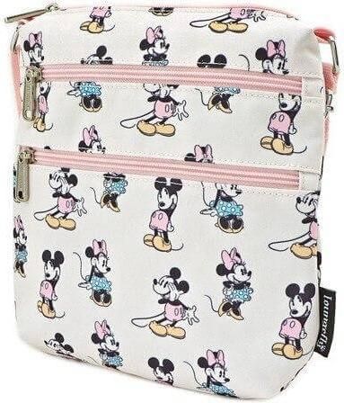 Loungefly Disney: Minnie And Mickey Mouse Pastel Aop Passport Cross Body Small Bag (Wdtb1826)