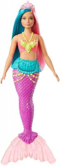 Κούκλα Barbie Dreamtopia Teal And Pink Hair Mermaid Gjk11