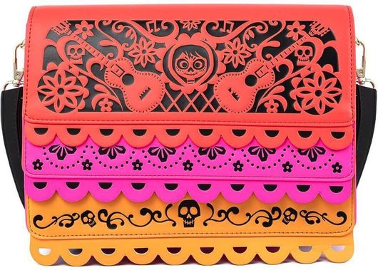 Loungefly Pixar Coco Diecut Party Flags Crossbody Bag (Wdtb2043)