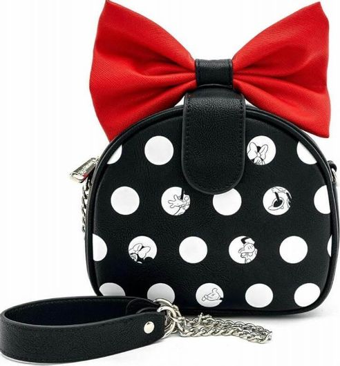 Loungefly Disney: Minnie Mouse Polka Dot Big Red Bow Crossbody Purse (Wdtb1854)