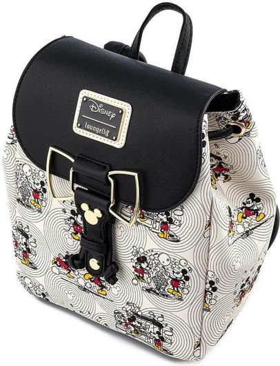 Loungefly Disney Minnie Mickey Bow Hardware Aop Backpack (Wdbk1310)