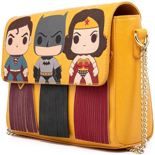 Pop By Loungefly Dc Comics Fringe Capes Crossbody Bag (Dcctb0021)