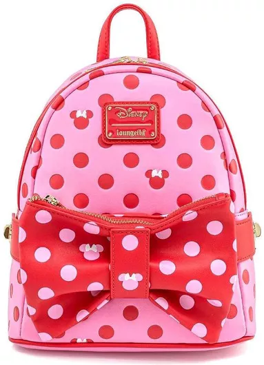 Loungefly Disney Minnie Mouse Pink Bow 2 In 1 Fanny/Mini Backpack (Wdbk1441)
