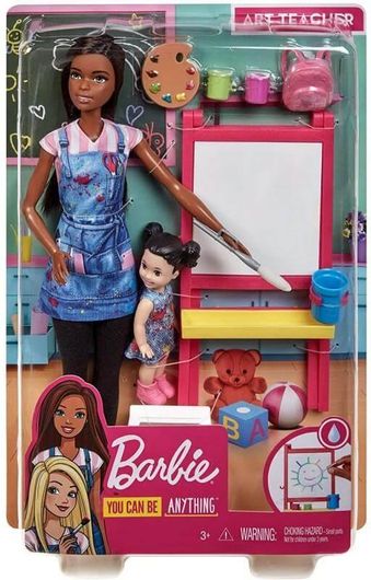 Playset Barbie Δασκάλα Ζωγράφικής με Παιδάκι για 3+ Ετών GJM30