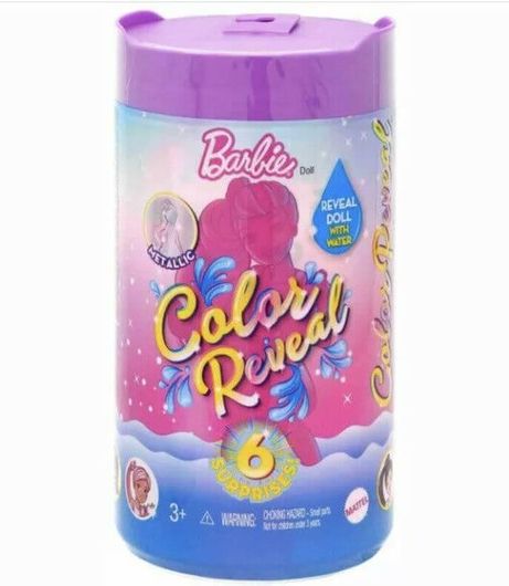 Κούκλα Barbie Chelsea Color Reveal Shimmer Series W1-5 Σχέδια