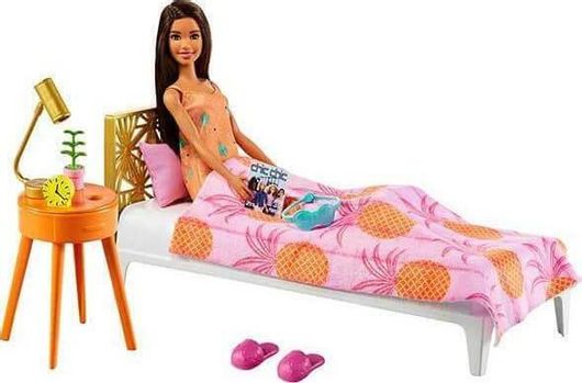 Playset Barbie And Bedroom Furniture Grg86