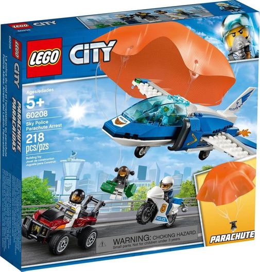 Lego City Sky Police Parachute Arrest 60208