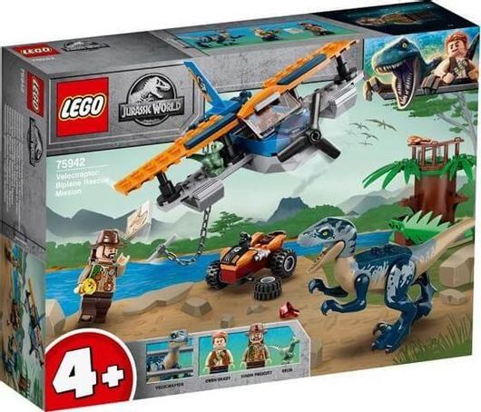 Lego Jurassic World Velociraptor Biplane Rescue Mission? 75942